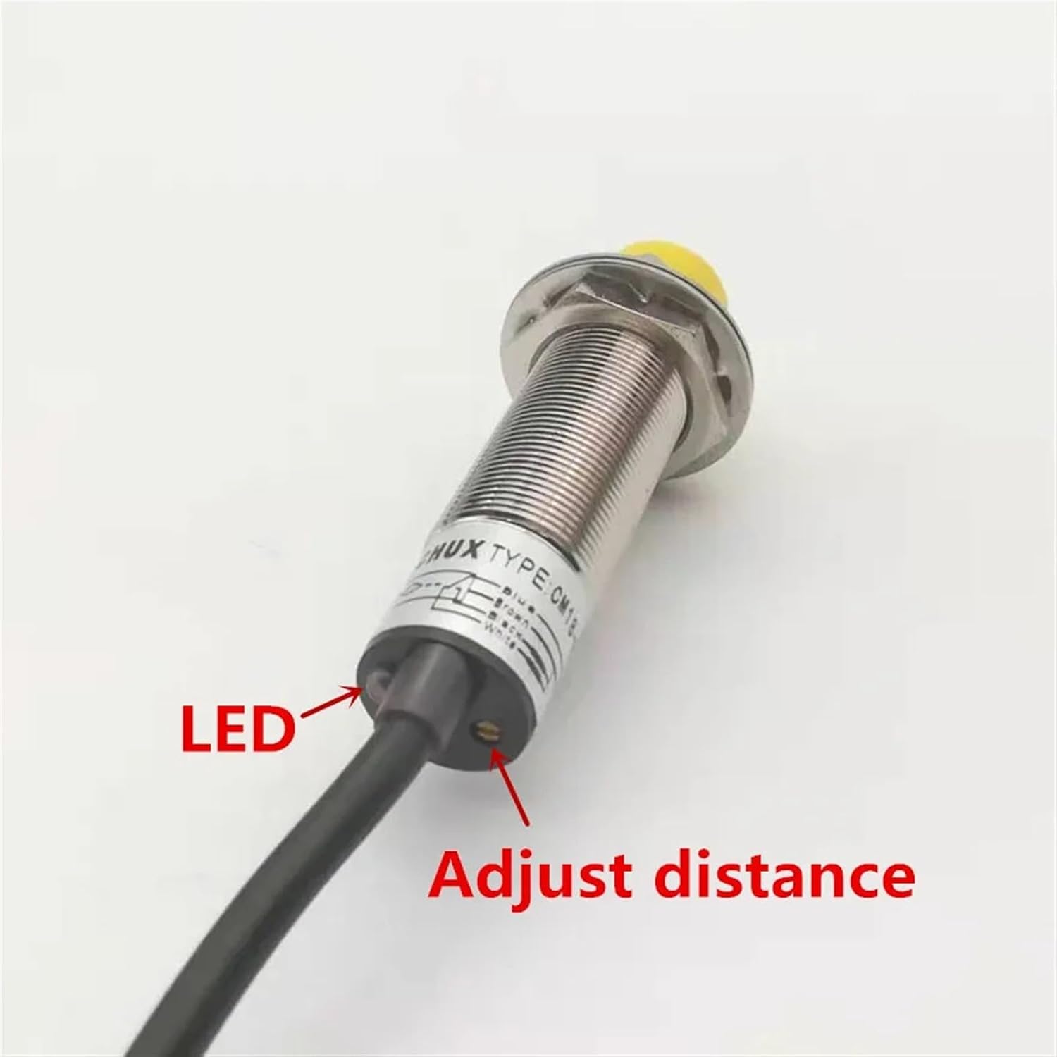 Capacitive Proximity Switch NPN NO+NC CM18-8-DNC M18 0-8mm Detect Distance Liquid Level Capacitance Sensor