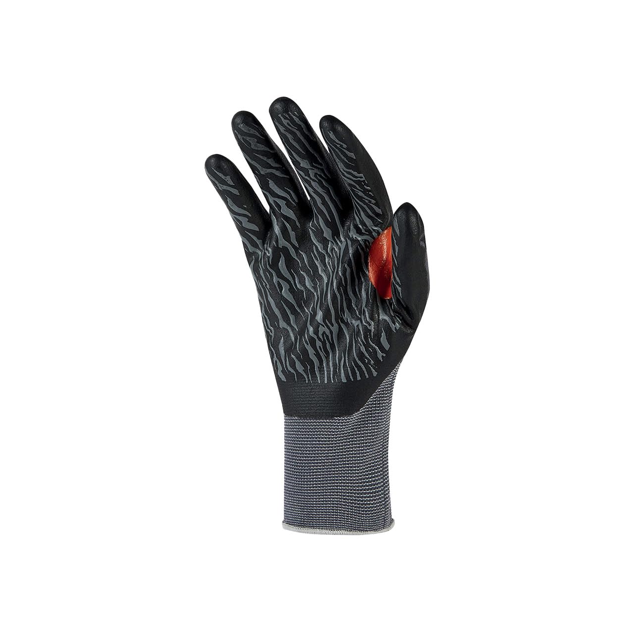 U-Power - Guantes de trabajo Kumba de nailon Spandex, revestimiento de nitrilo, refuerzo entre policía, índice de resistencia a la abrasión, protección de riesgos mecánicos térmicos, color gris,