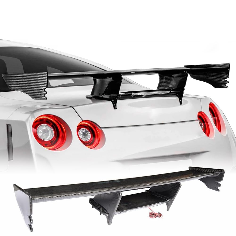 Amazon.com: Dry Carbon Fiber Rear Trunk Spoiler for Nissan