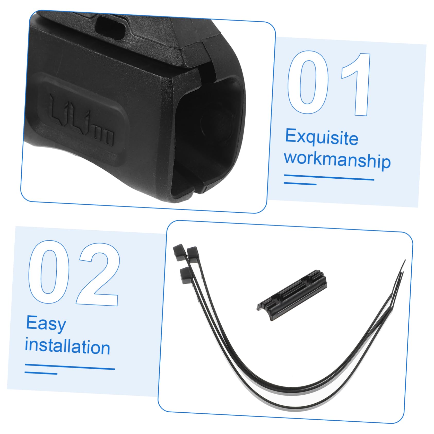 Abaodam Tendeur De Chaîne Guide De Chaîne Montagne Protecteur De Chaîne Tendeur Guide Chaine Matériel De Montage De Vélo Tendeur pour Chute De Chaîne Tendeur VTT Plastique Black