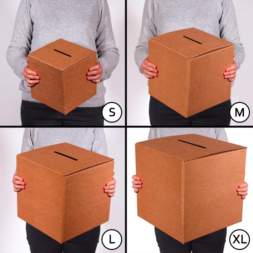 Only Boxes, Kartonowa Urna do głosowania lub wydarzeń, Pudełko kartonowe na sugestie lub skrzynkę pocztową, Wymiary 35x35x35