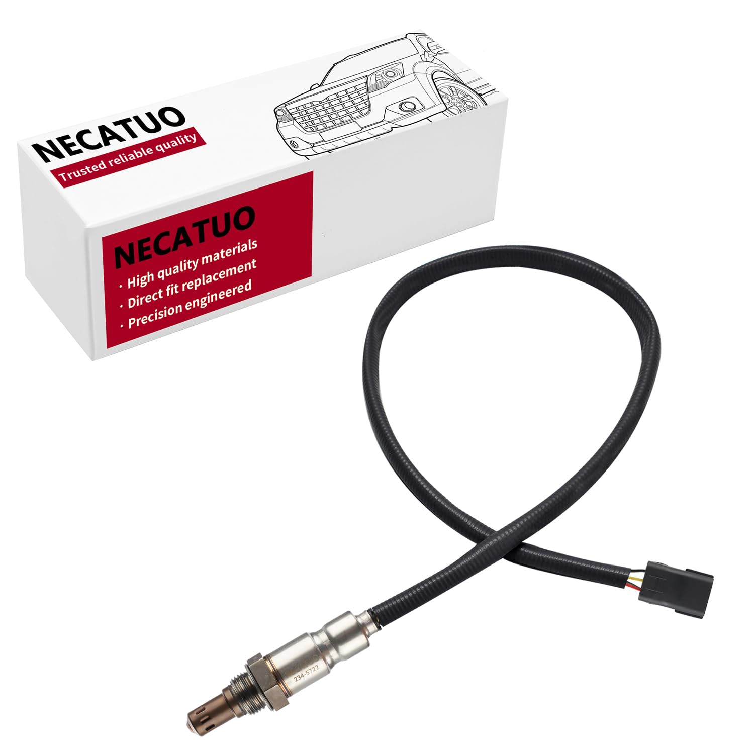 NECATUO O2 Oxygen Sensor Heated Air Fuel Ratio Compatible with Mazda CX-3 Scion iA Toyota Yaris iA 1.5L 2.0L Replace# 234-5722