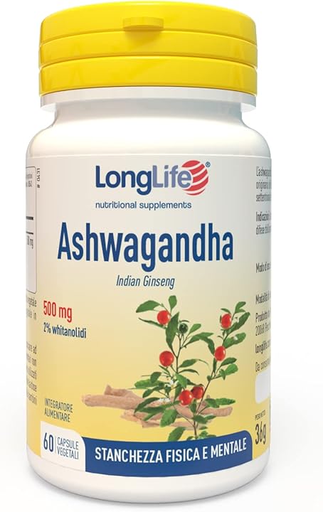 Ashwagandha longlife | titolata al 2% in withanolidi 60 capsule