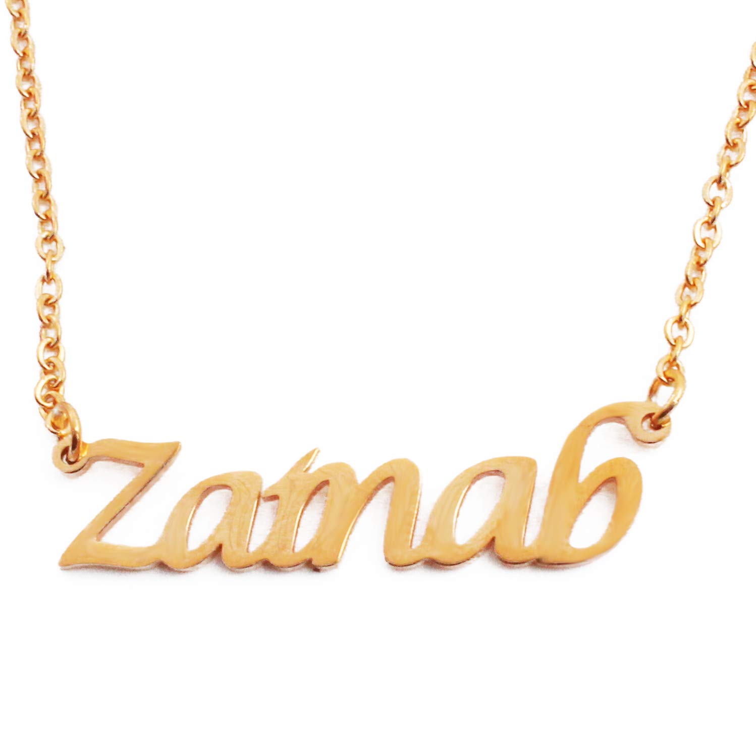 Buy Zainab Name Necklace Personalised 