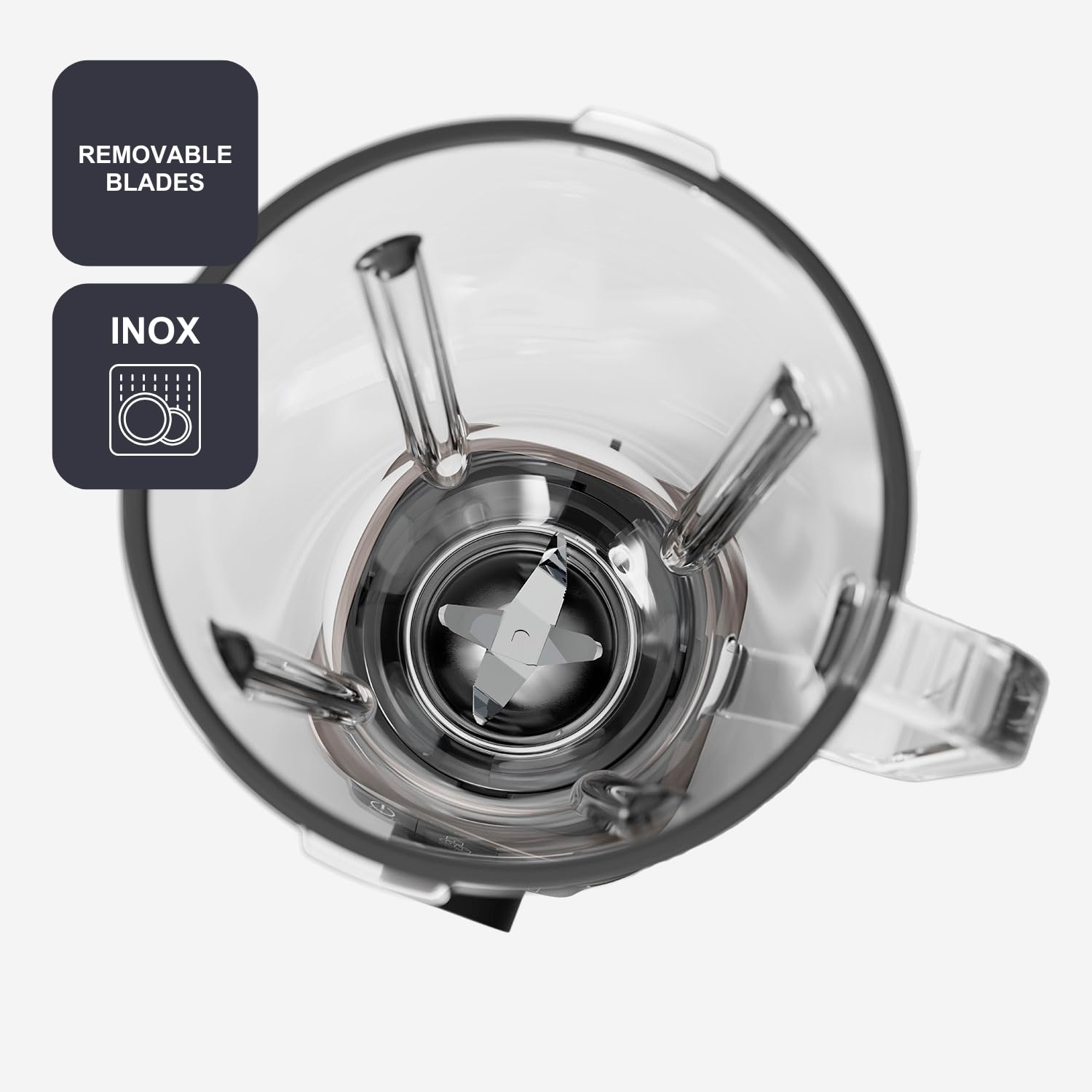 Black+Decker - BXJB1201E 1200 W blender stołowy | szklany dzbanek 2,2 l, 8 prędkości, 6 ostrzy ze stali nierdzewnej, funkcja Pulse, smoothie i siekacz do lodu, wyświetlacz LED | system bezpieczeństwa