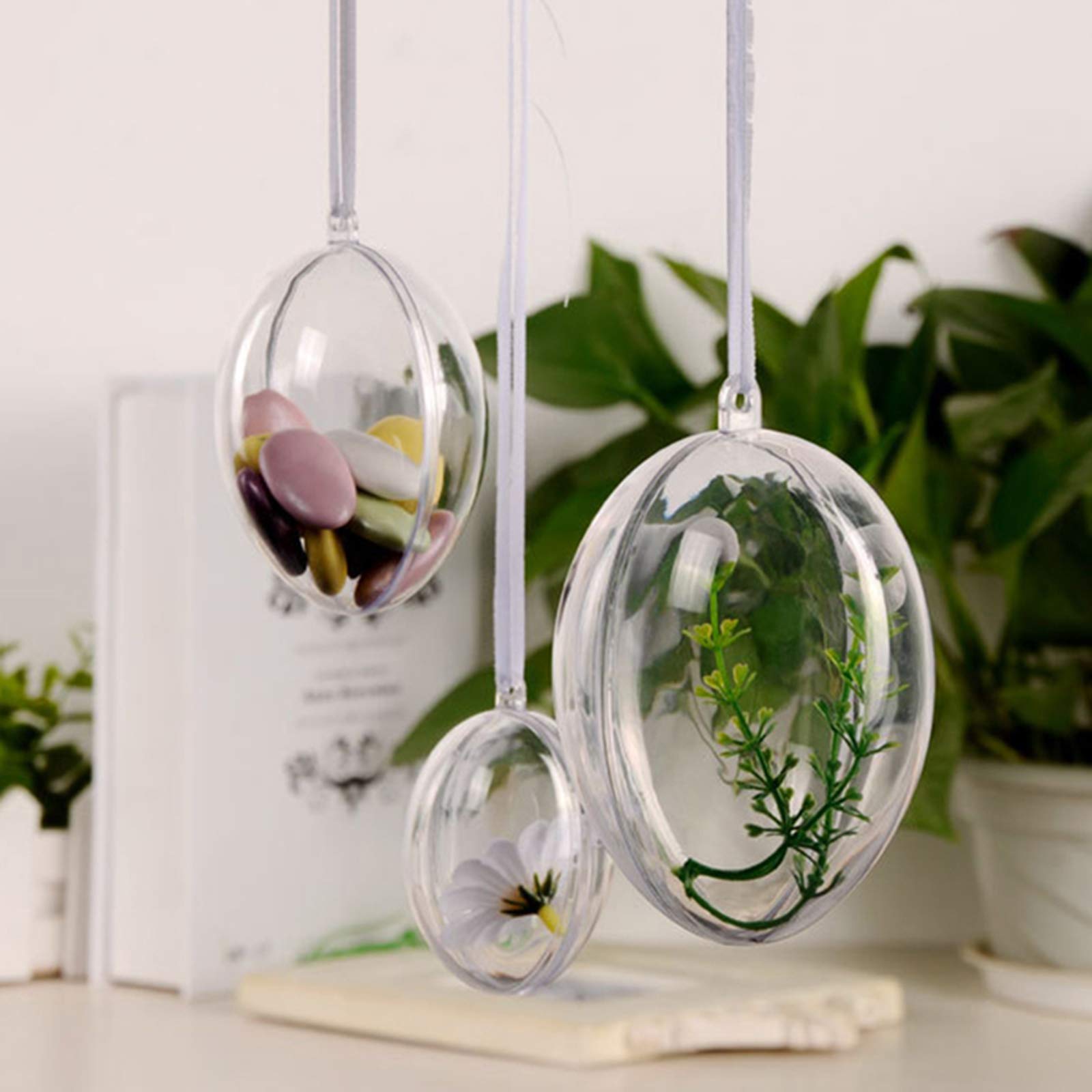 30 Boules Transparentes 2cm - Ornements Suspendus PP Pour Mariage, Noël, Décoration Et DIY