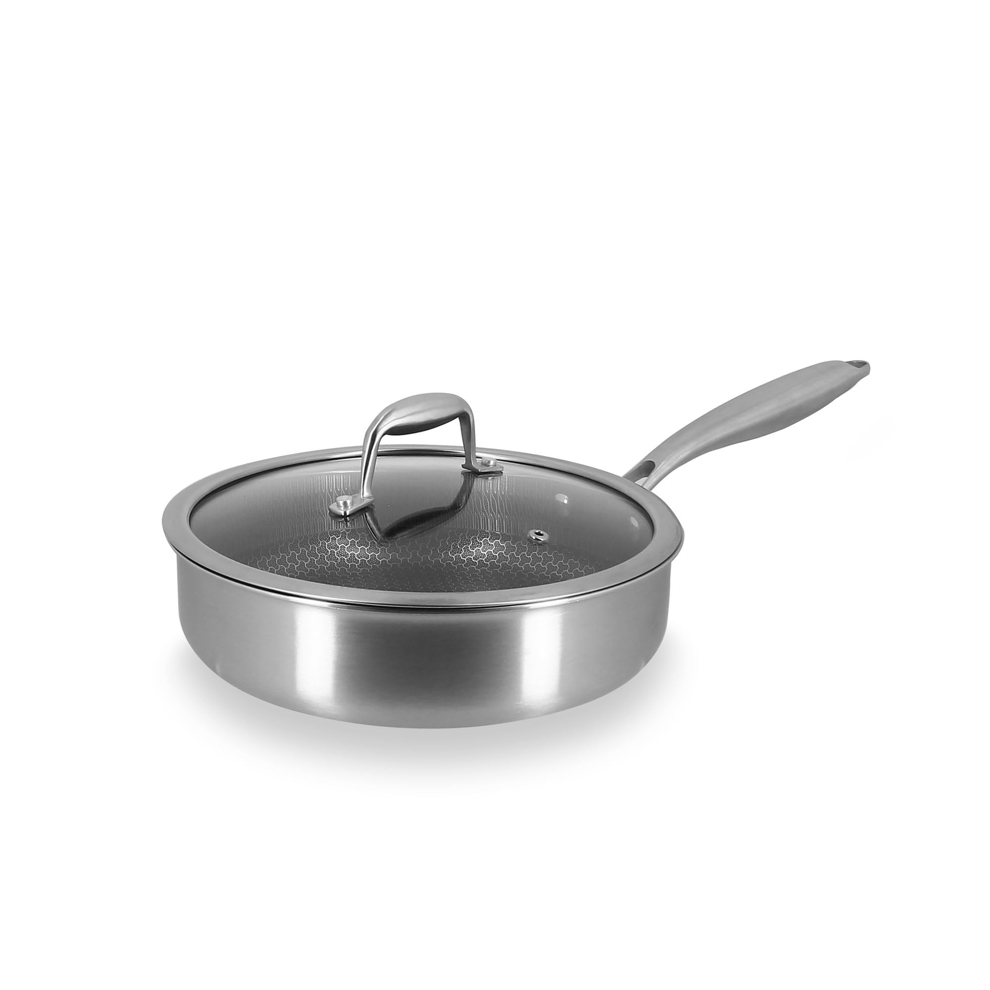 MENASTYL Trinox, Sauteuse inox 24 cm, revêtement céramique, induction