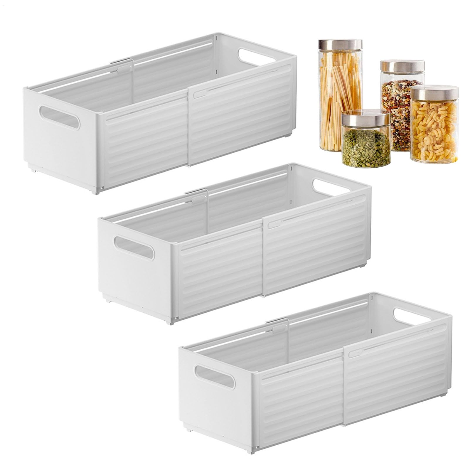 Schubladen-Organizer-Korb – Küchen-Aufbewahrung, Schubladen-Organizer | Aufbewahrung und Organisation zu Hause, Teleskop-Snack-Aufbewahrungskörbe, Aufbewahrungskorb für Küche, Esszimmer, Wohnzimmer