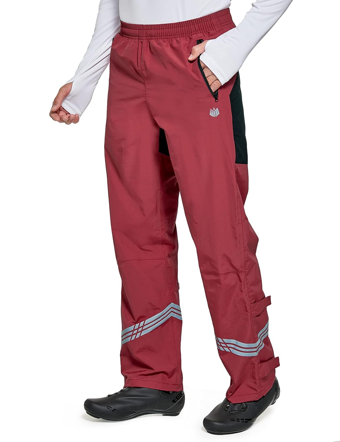 FitsT4 Cycling Rain Pants Mens Waterproof Outdoor Hiking Work Golf Fishing Travel Pants