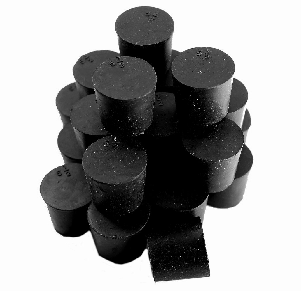 SEOH Rubber Stopper Solid 1LB Bag 5.5 Science Lab Rubber Stoppers