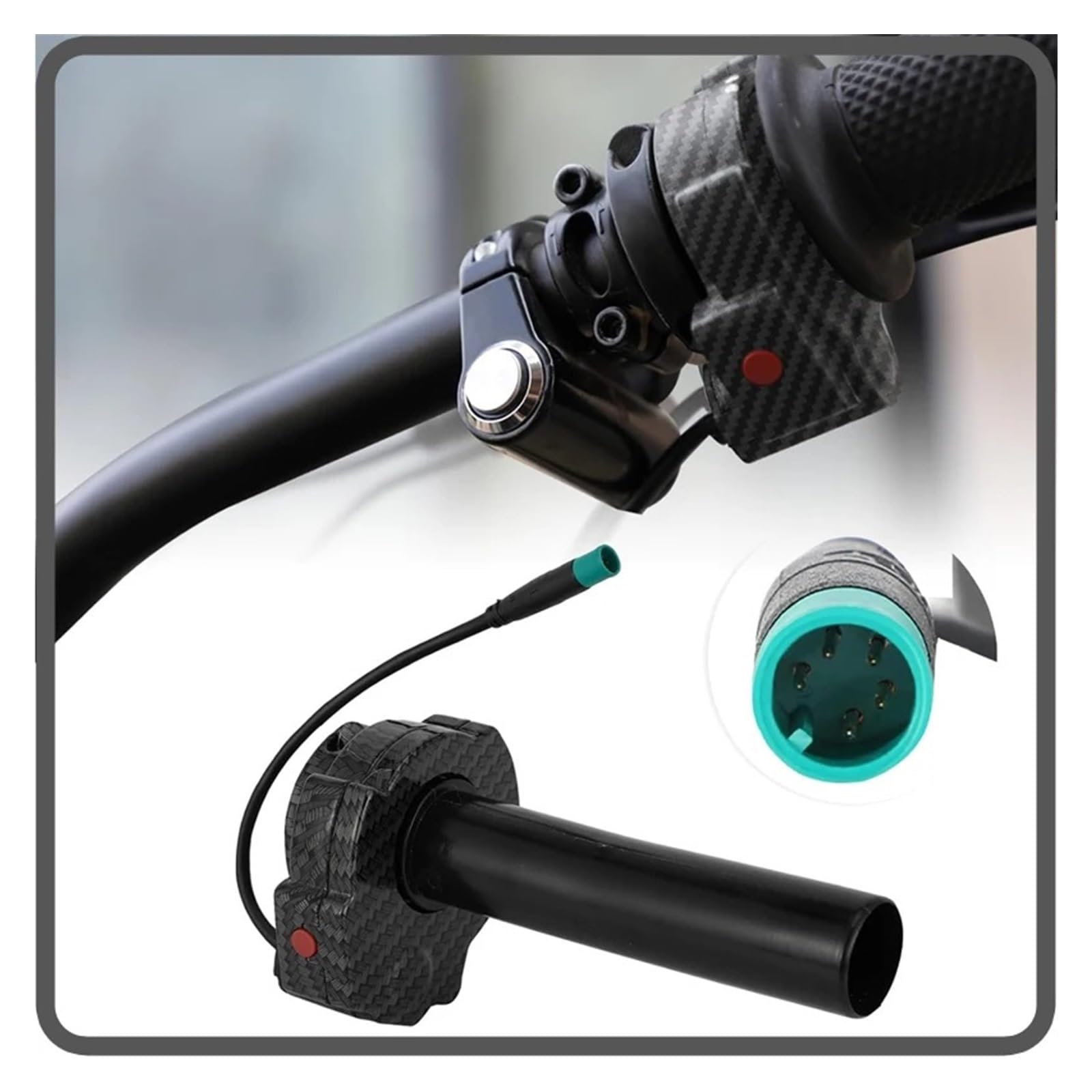 Empuñaduras Manillar Manillar De Acelerador De Motocicleta para Talaria Sting MX3 MX4 AW, Accesorios, Funda De Goma Antideslizante para Manillar(Rear-01)