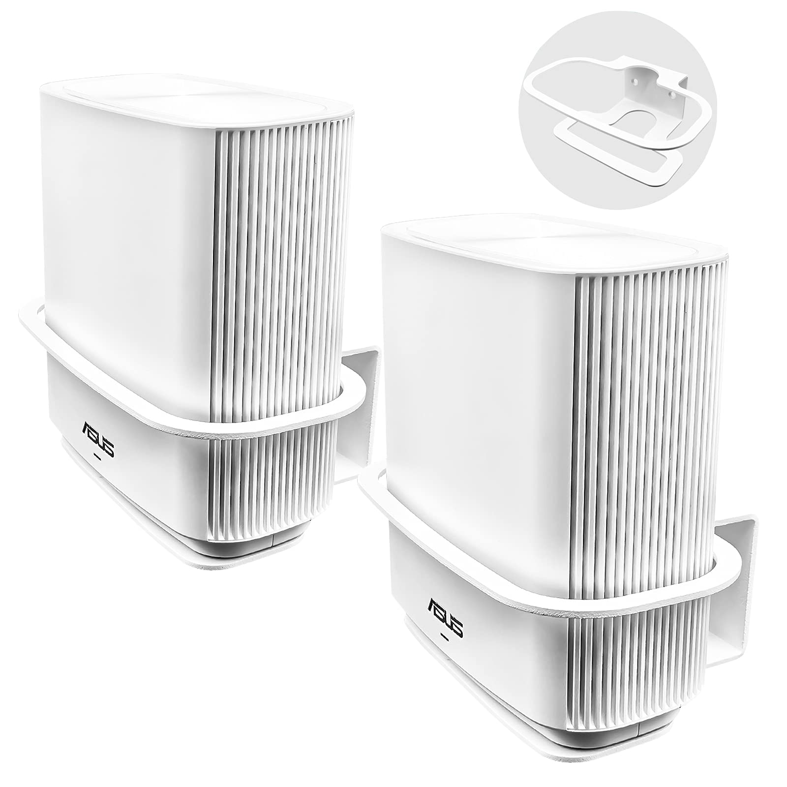 ZenWiFi AX6600 Wall Mount Holder,Made Sturdy Metal Wall Mount Stand,Compatible with ZenWiFi AX Whole-Home Tri-Band Mesh WiFi 6 System (2-Pack)