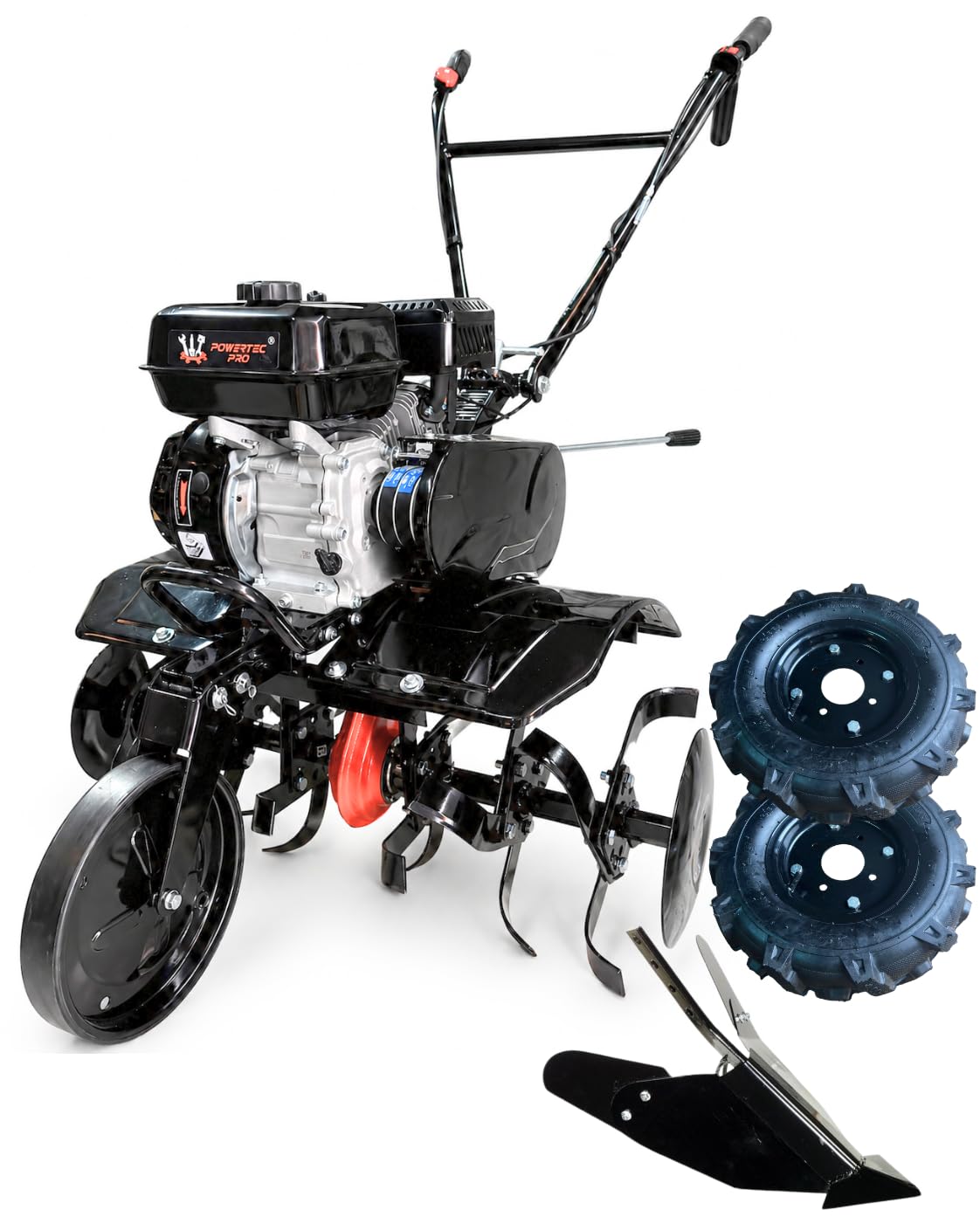 Motoazada de Gasolina PG800-A, Hierro Forjado, 77x44x87 cm, 4 Tiempos, 93 kg