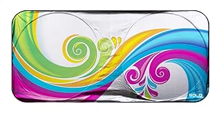 Solo F504 Front or Rear Printed Sun Shade for Cars - Multi Color