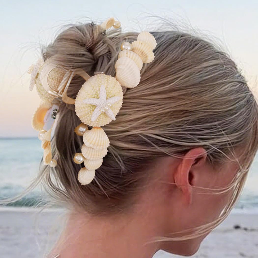 JONKY Mermaid Hair Claw Clips Light Up Hair Accessories for Women