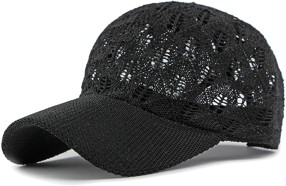 FASHIXD Knit Mesh Baseball Cap for Women - Breathable Summer Trucker Hat