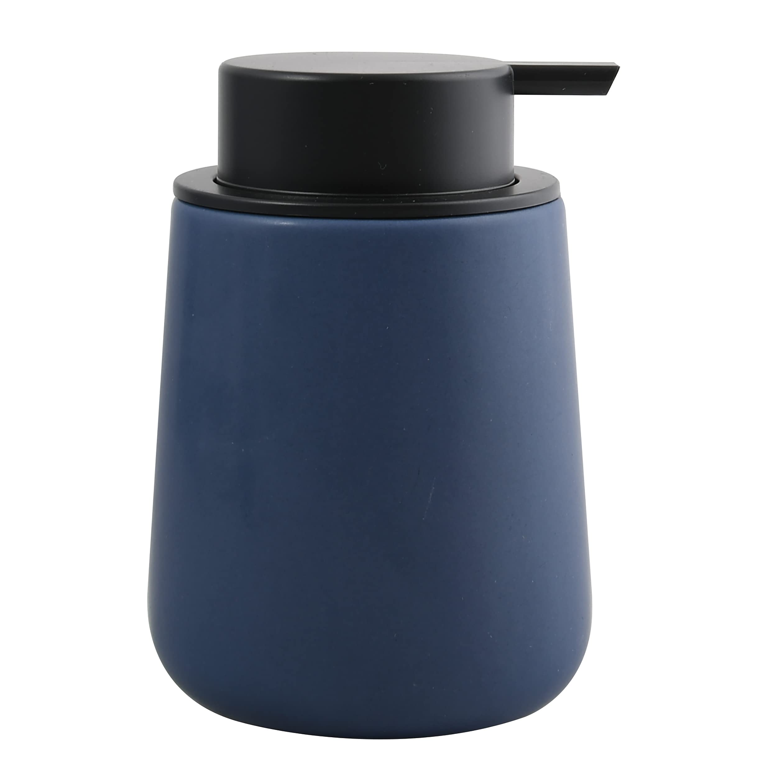 MSV Maonie Ceramic Soap Dispenser Liquid Soap Dispenser 300 ml Matt Dark Blue
