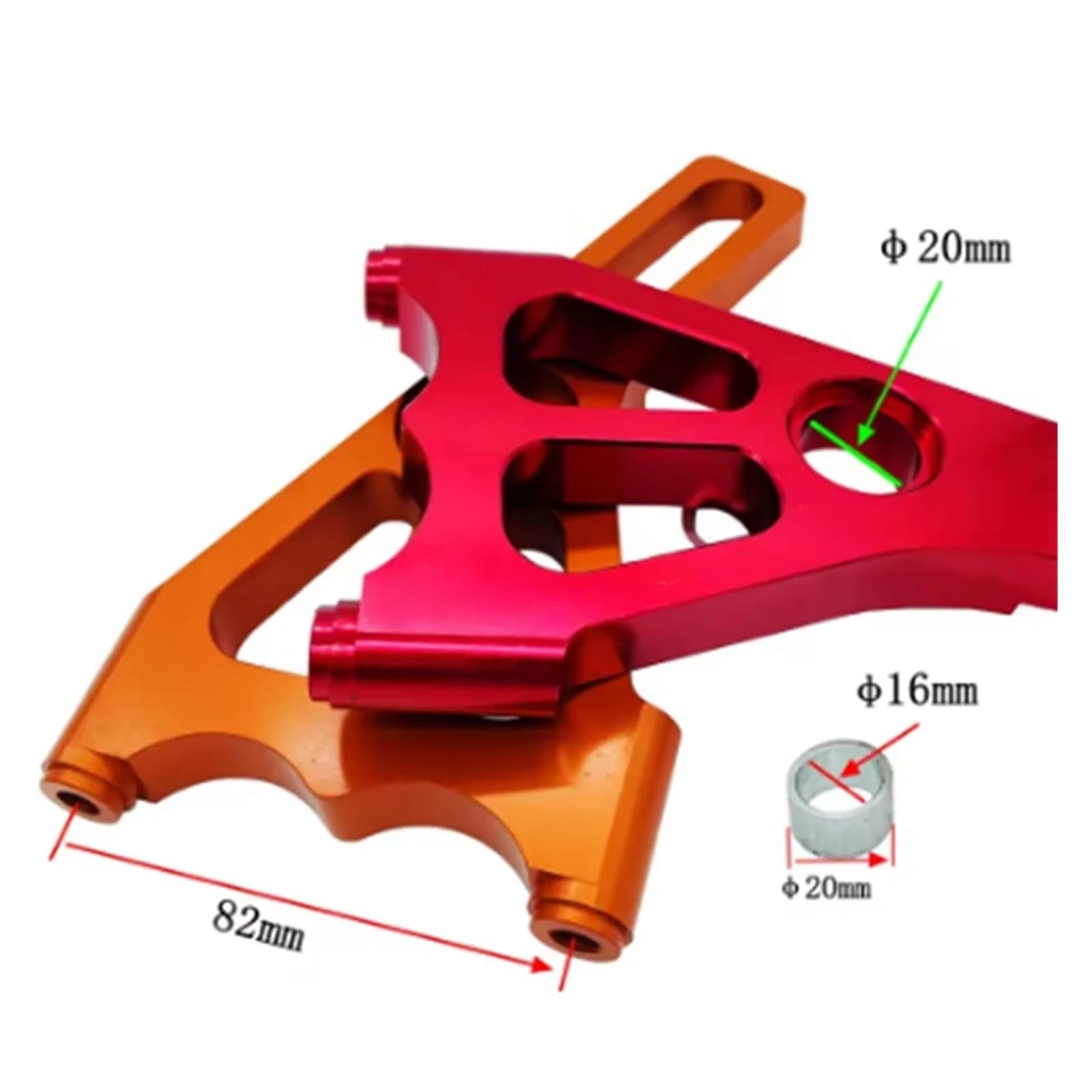 Disco freno flottante Staffa Adattatore E Pompa Lavorata Per Pinza Freno A Disco Da 220x70 Mm Per Scooter Moto Per Aerox BWS RSZ(Silver)