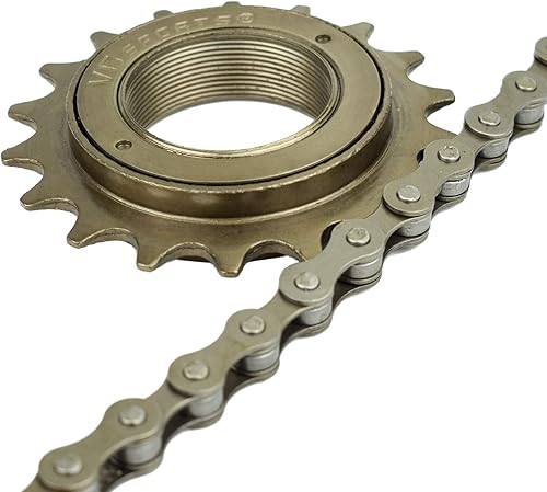 Miniatura 52 de VG SPORTS Rueda libre de bicicleta de una sola velocidad, 16T/18T/20T/22T/24T Compatible con piezas de repuesto Freehub tipo roscado de rueda libre