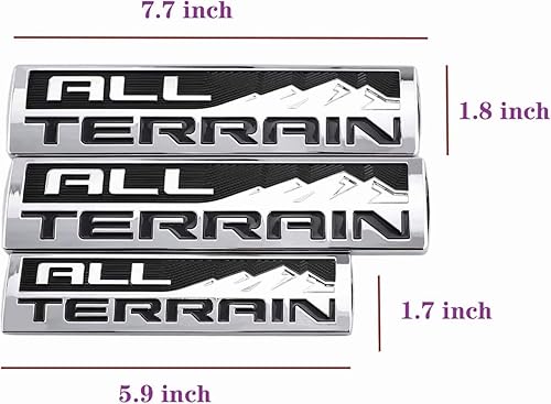 Miniatura 8 de Juego de 3 piezas de emblema de placa de identificación para puerta trasera de puerta trasera todo terreno (negro rojo)