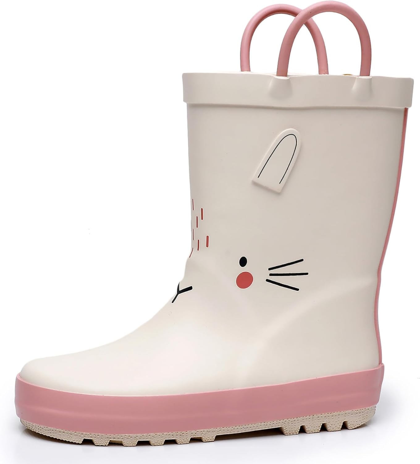 WTW Toddler and Kids Rain Boots with Easy-On Handles, Unisex-Child Waterproof Rubber Rain Boots in Fun Patterns for Girls and Boys (Toddler/Little Kid/Big Kid)