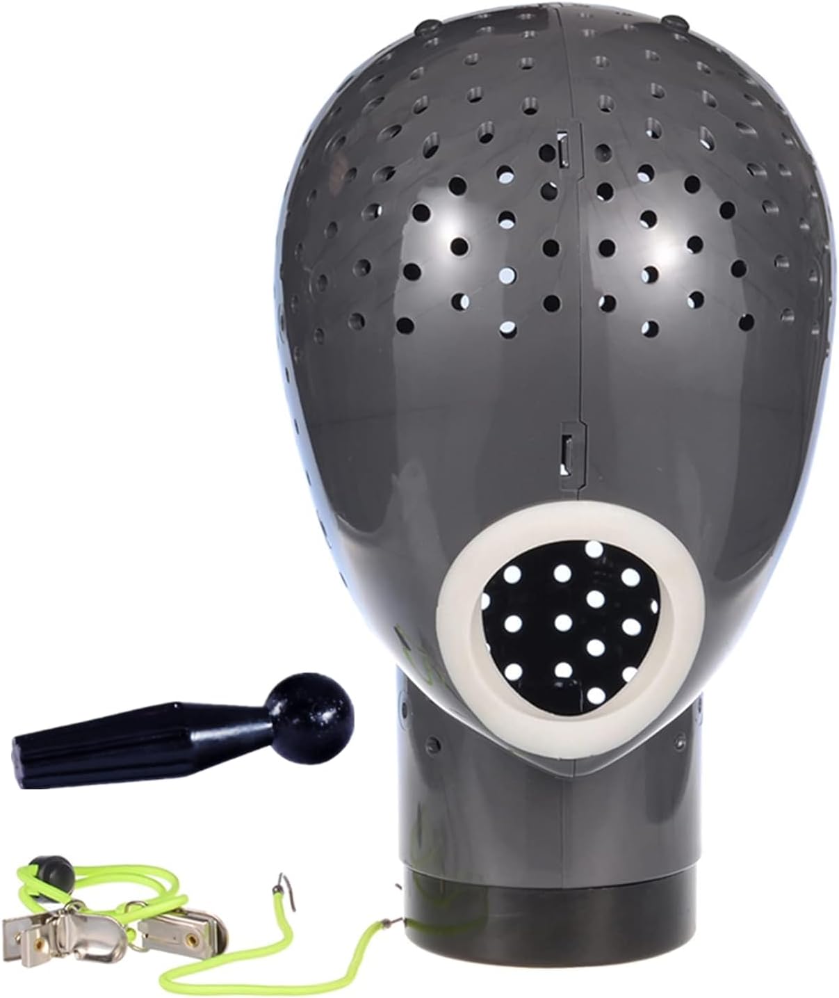 - HOMEGOAL Hair Dryer Wig Stand Holder Mannequin Head, Drying Wig From Inside to Outside, Quickly, Easily, For Lace Scalp Cap Net (Dark Grey)