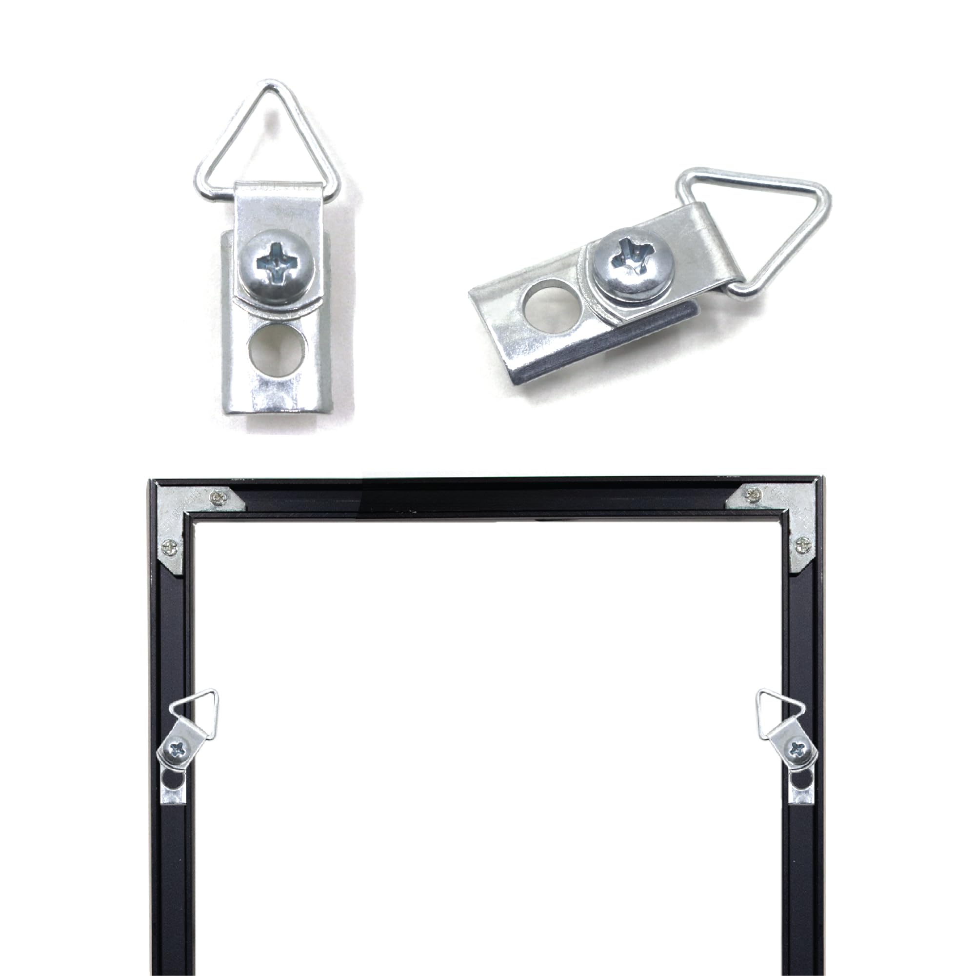 PHS Metal Picture Hangers for #11 Profile Aluminum Frame, 24 Pack
