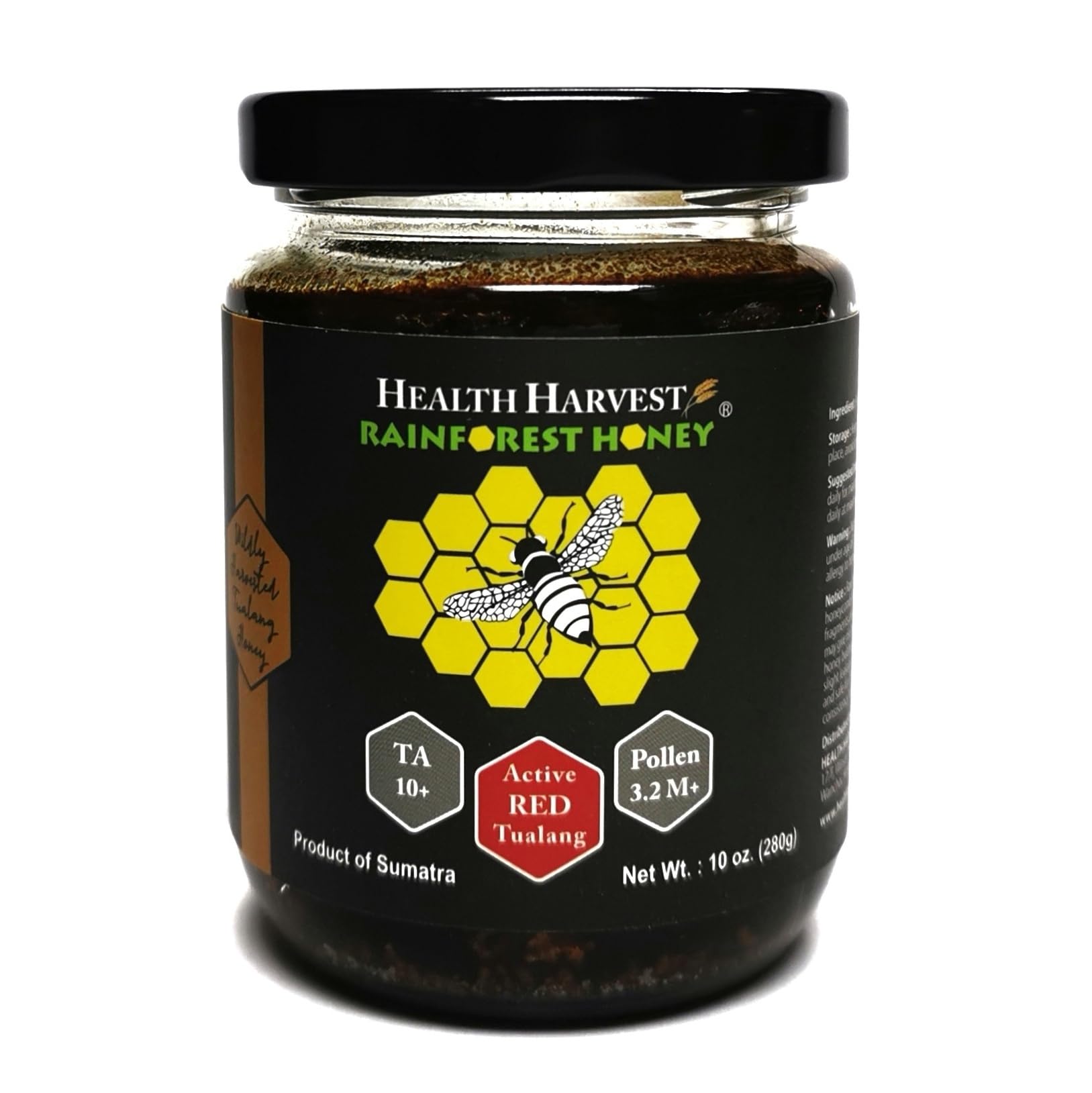 Tualang Red Honey 280g (Pollen 3.2M+, TA 10+) Moderate for Health Maintenance...
