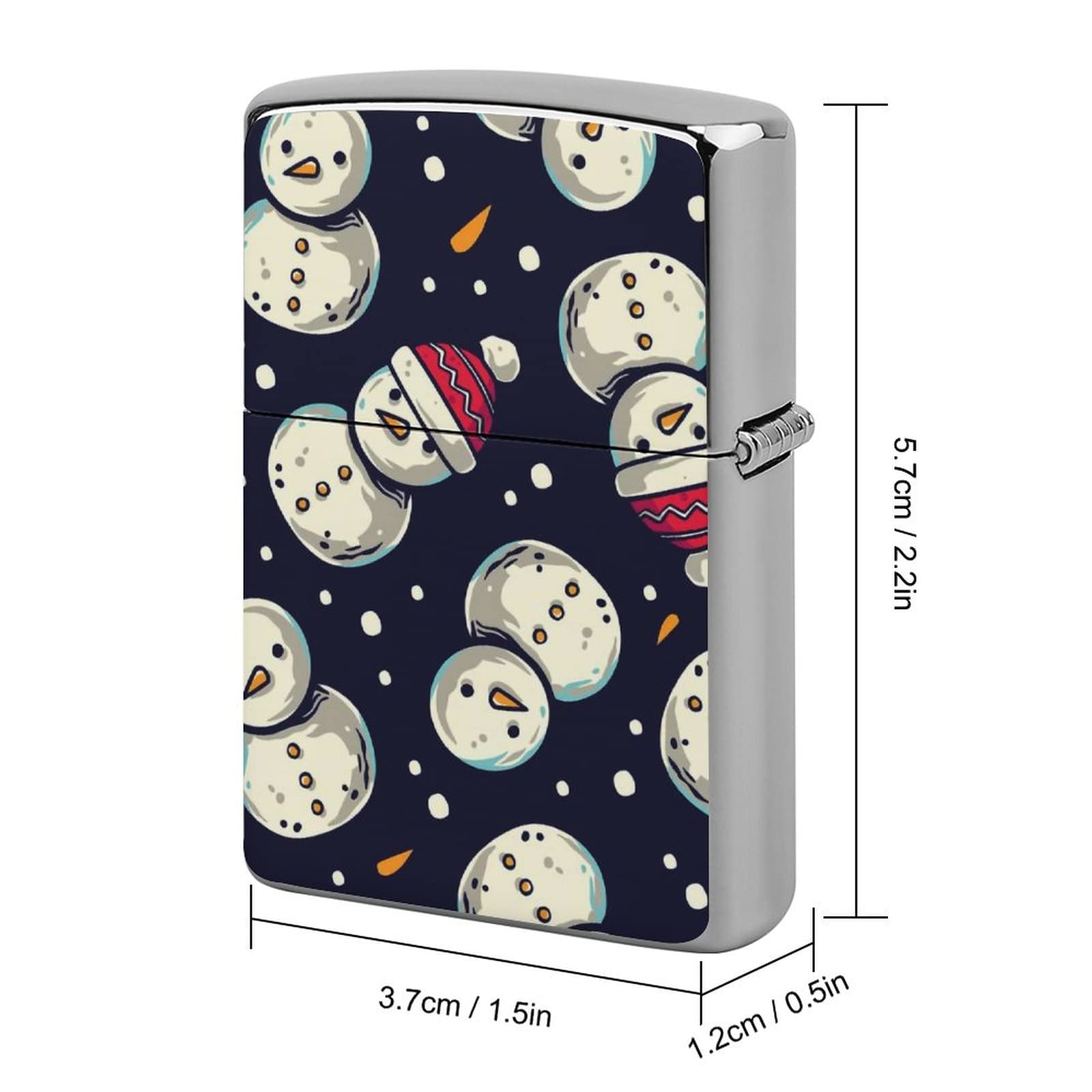 Amazon.co.jp: ジッポライター兼用ケース クリスマスの雪だるま ZIPPO