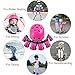 Weanas Helmets for 5-14 Years Kids Youth Adjustable Sports Protective Gear Set, Cycling Skating Safety Pad Safeguard (Helmet Knee Elbow Wrist Pads) (Pink Helmet Set, S (5-8years))