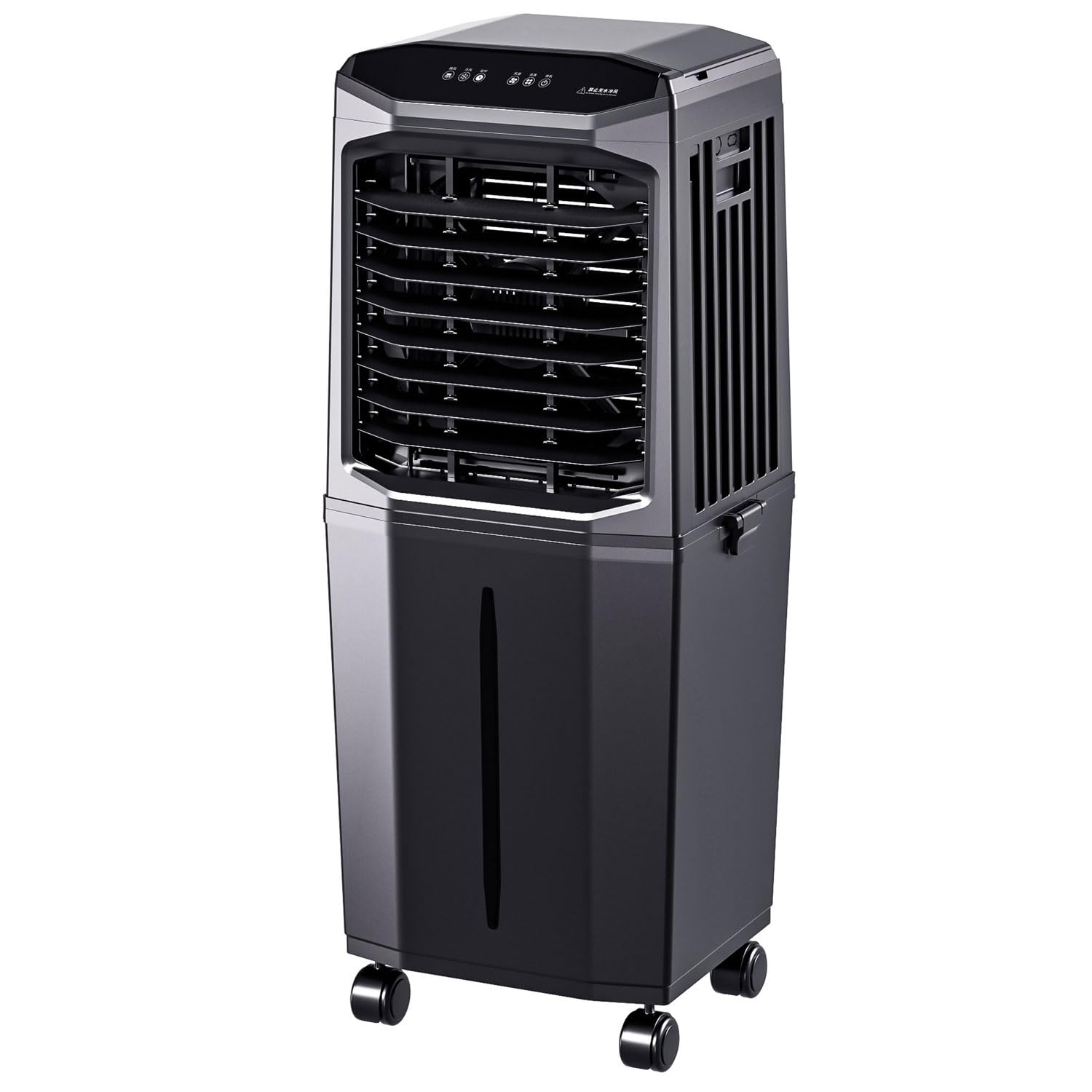 GWFBLID Portable Air Conditioners Swamp Cooler Evaporative Air Cooler Windowless with 60L Detachable Tank 120° Oscillation Ultra Quiet 12h Timer Remote Cooling Fan for Apartment Garage Outdoor