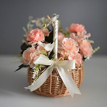 Amazon.com: Lyellfe 2 Pack Flower Girl Basket, Handmade