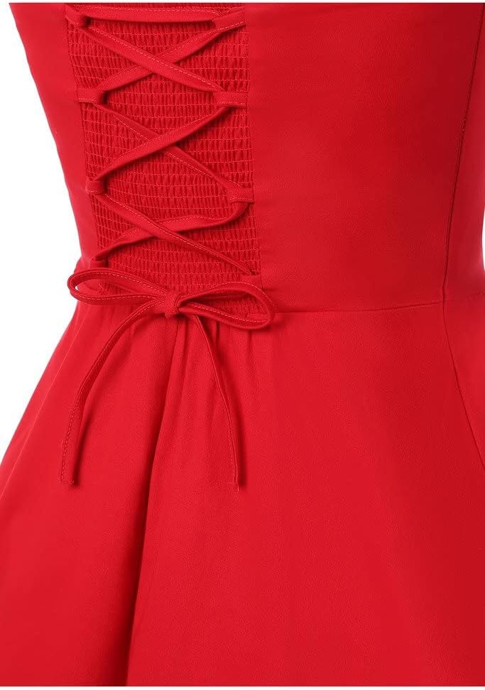 Topdress Women'sVintage Polka Audrey Dress 1950s Halter Retro Cocktail Dress - Image 8