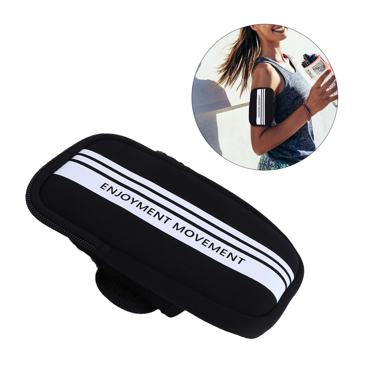 DOITOOL 3stücke Wasserdichtes Sportarmband Für Handys Praktische Handyhalterung Für Jogging Laufen Und Outdoor-aktivitäten Schwarz Mit Kopfhöreranschluss