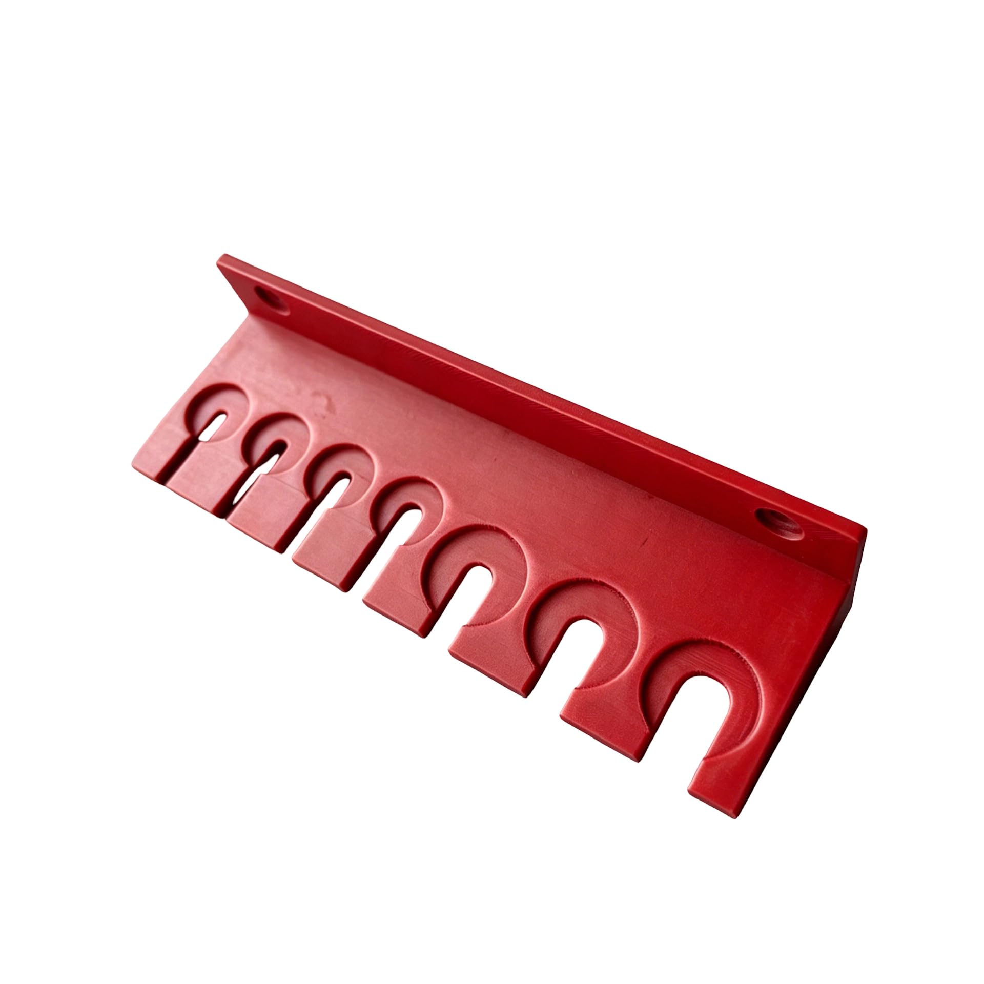 Whoasyst Red Screwdriver Storage Rack Wall Bracket With Open Front Slots For Hand Tools In Workshop And Repairs Areas And Garages Tool Organizers