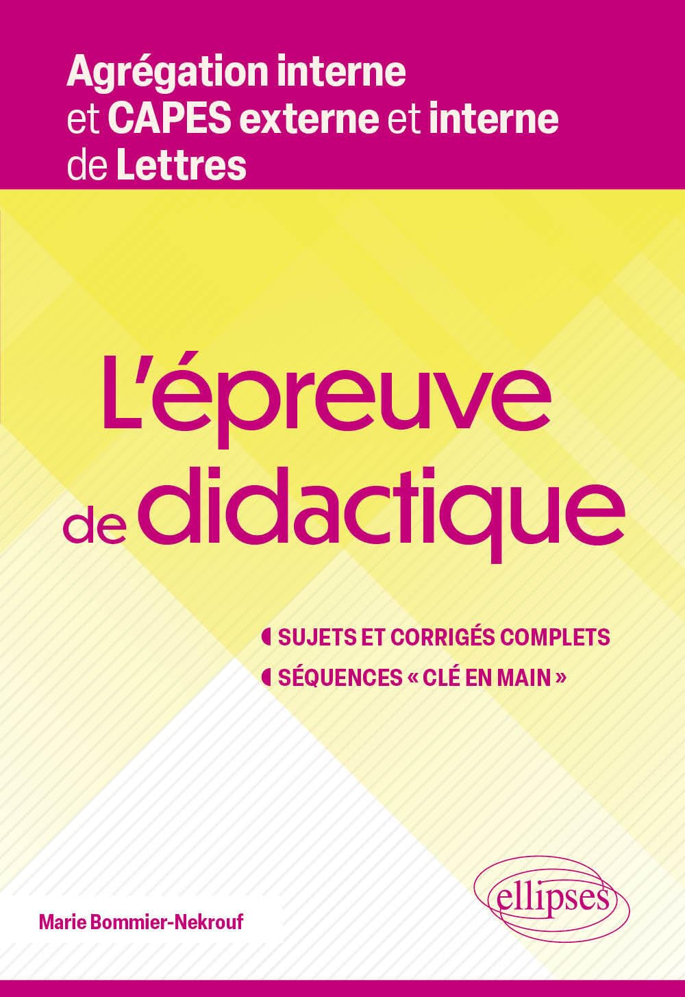L'épreuve de didactique: Agrégation et CAPES internes de Lettres