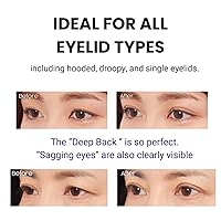 Vista 3 de D-UP Cinta invisible de doble párpado para ojos con capucha, calcomanías impermeables para párpados, adhesivo de doble cara, tiras de elevación