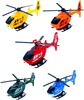 PATKAW Toy Helicopter, 6 Pcs Pull Back Helicopter Toy Mini Helicopter for Children s Toys Over 3 Years Old- Random Color