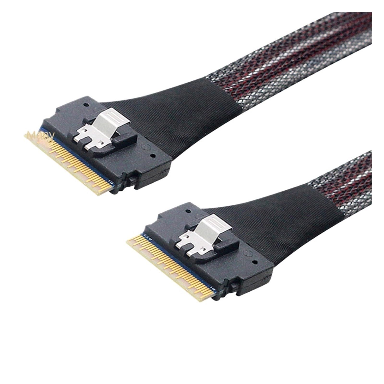 Wewnętrzny wąski kabel przedłużający S*A*S SFF 8654 4i męski do smukłego S*A*S 8654 męski przedłużacz do dysku twardego serwera pamięci masowej komputera