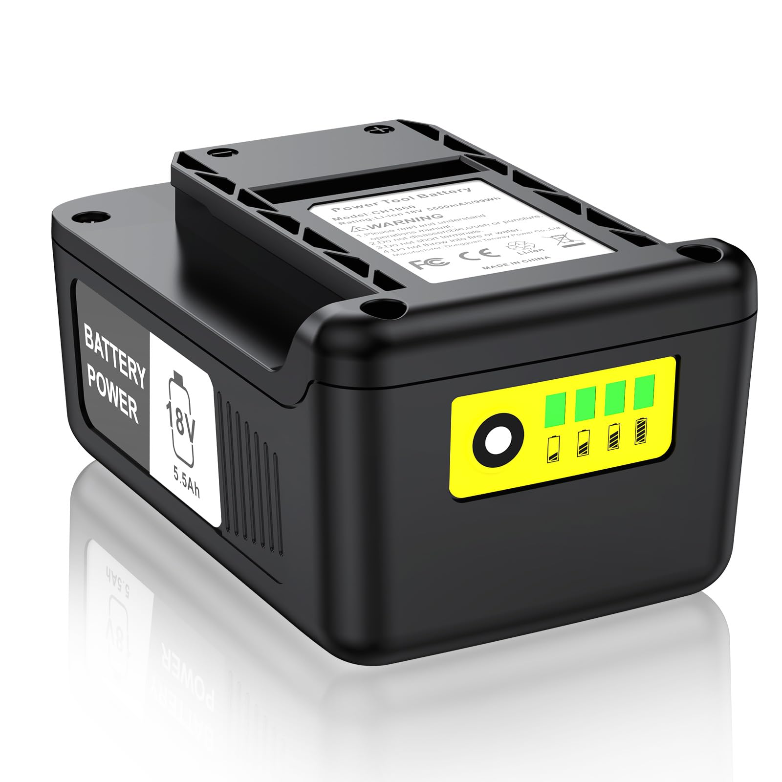 Batería de repuesto de 18 V y 5500 mAh para herramientas eléctricas Karcher, batería de iones de litio compatible con Kärcher todos los dispositivos de la plataforma de batería de 18 V