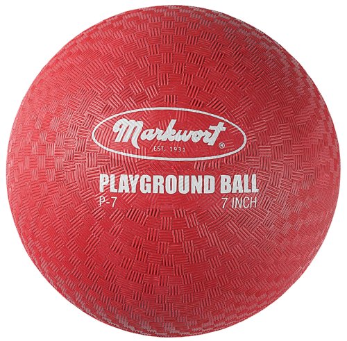 Markwort Playground Ball, Red, 7-Inch