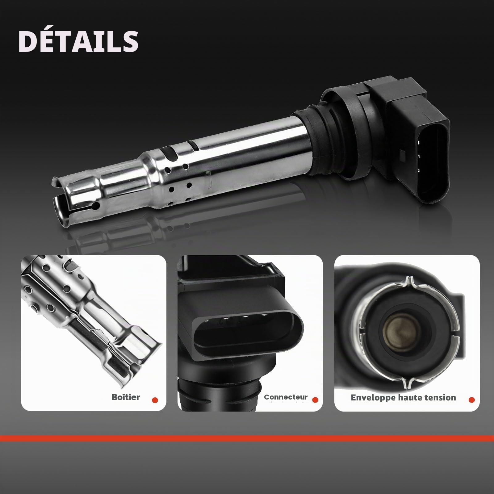Frankberg 3 modules d'allumage à bobine 036 905 715 | Compatible avec: A1 Sportback 8XA 8XF, Nouvelle Coccinelle 1C1 9C1, CC 358, Coléoptère 5C1 5C2, Rapide NH3 NK3 NK6
