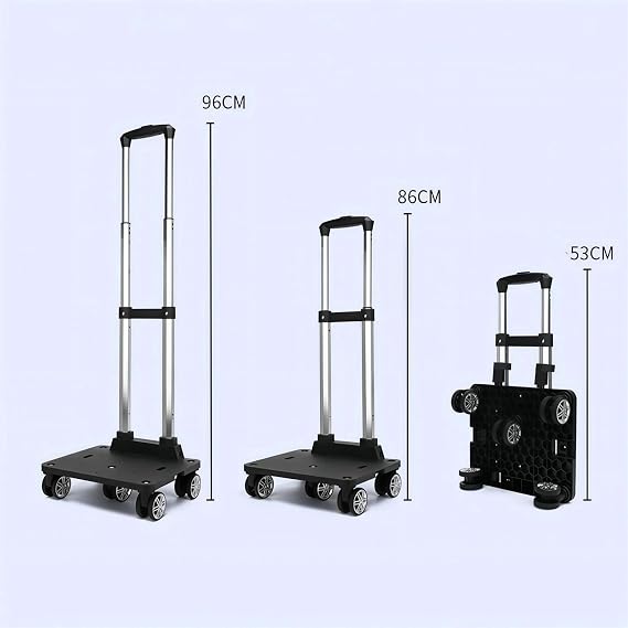 Collapsible Utility Cart Foldable Reusable Shopping Trolley