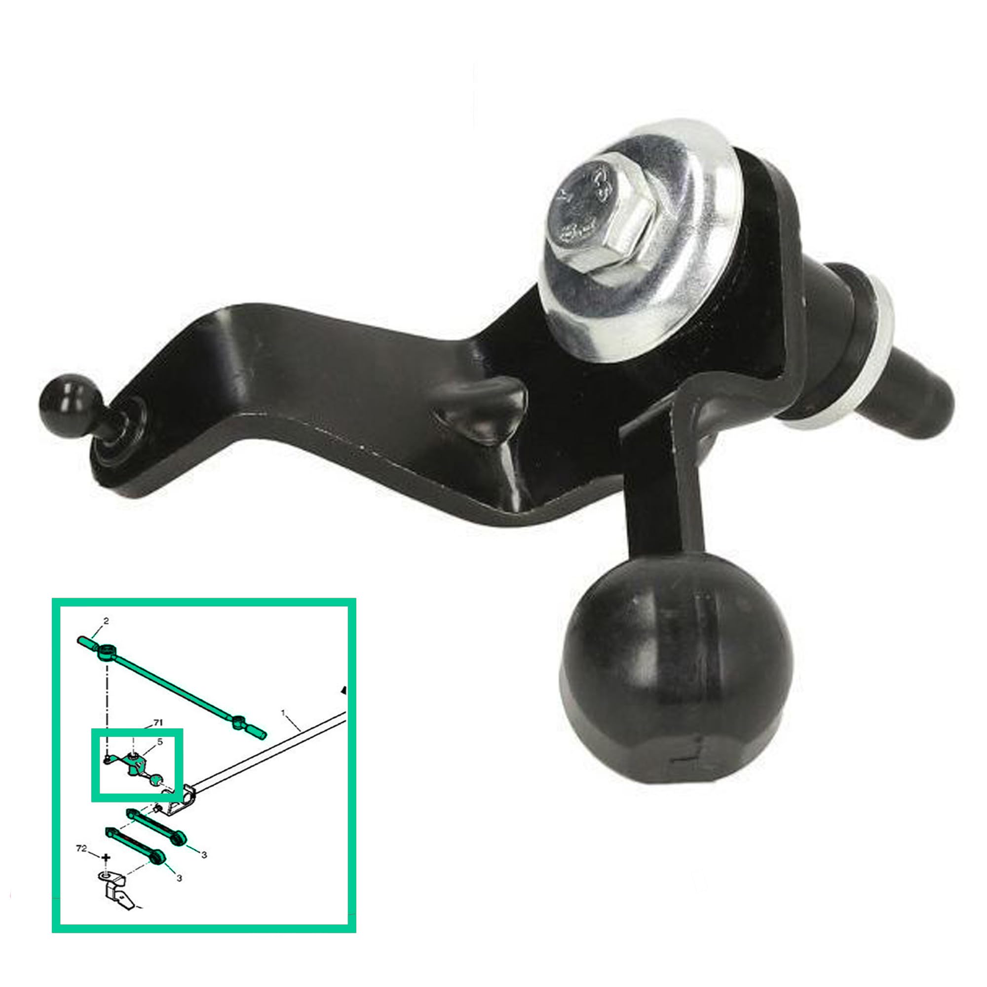 Partsline Renvoi de Commande de Vitesse compatible avec Berlingo, Xsara, 206, Partner - 244988 9801630380
