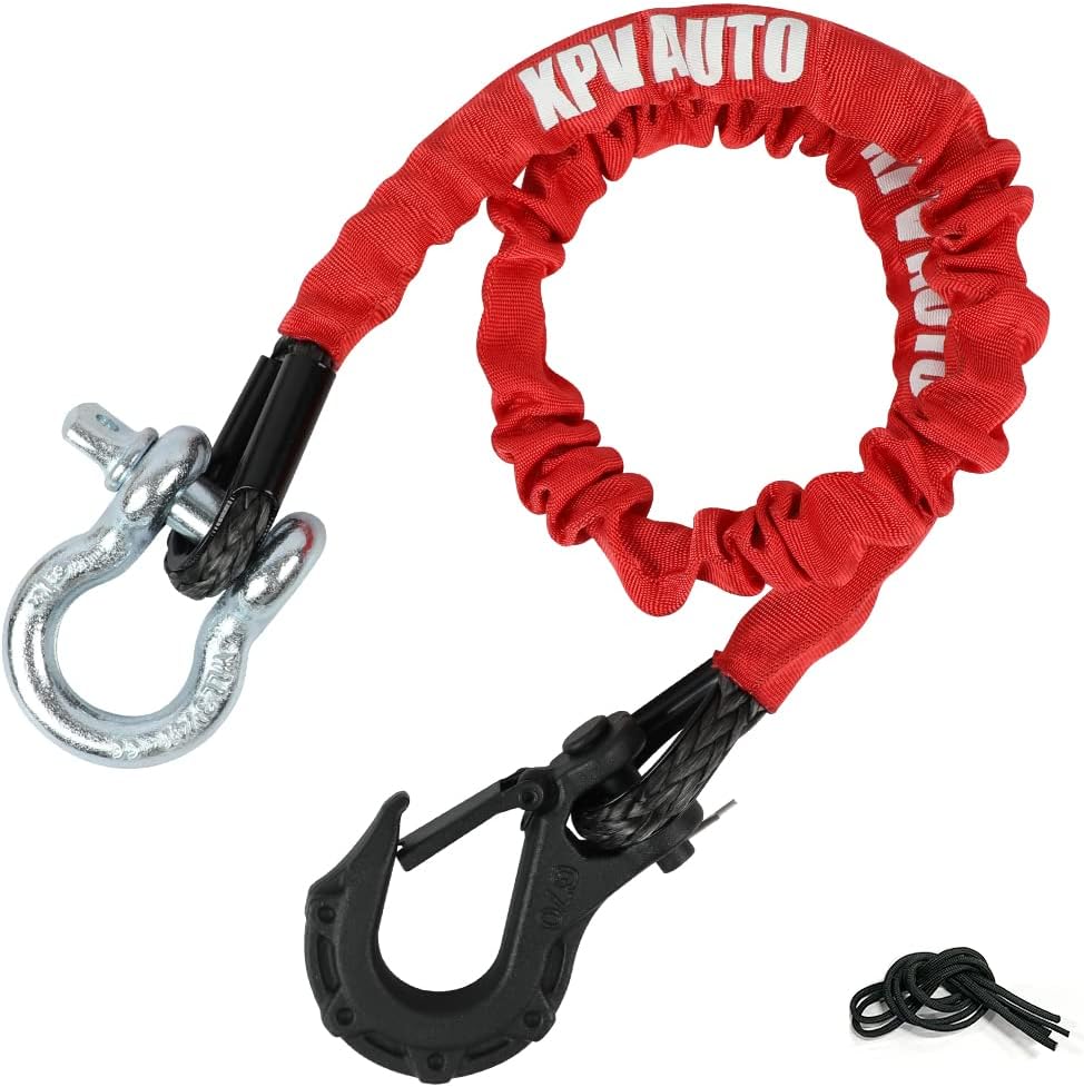 XPV AUTO Recovery Strap (18,000lb.) 2FT with Winch Hook and