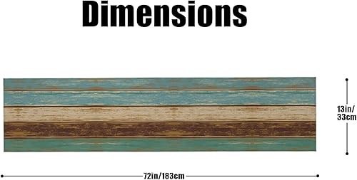 Miniatura 3 de Camino de mesa de arpillera de madera de temporada, primavera, otoño, cocina, comedor, decoración de mesa de lino para interiores y exteriores,