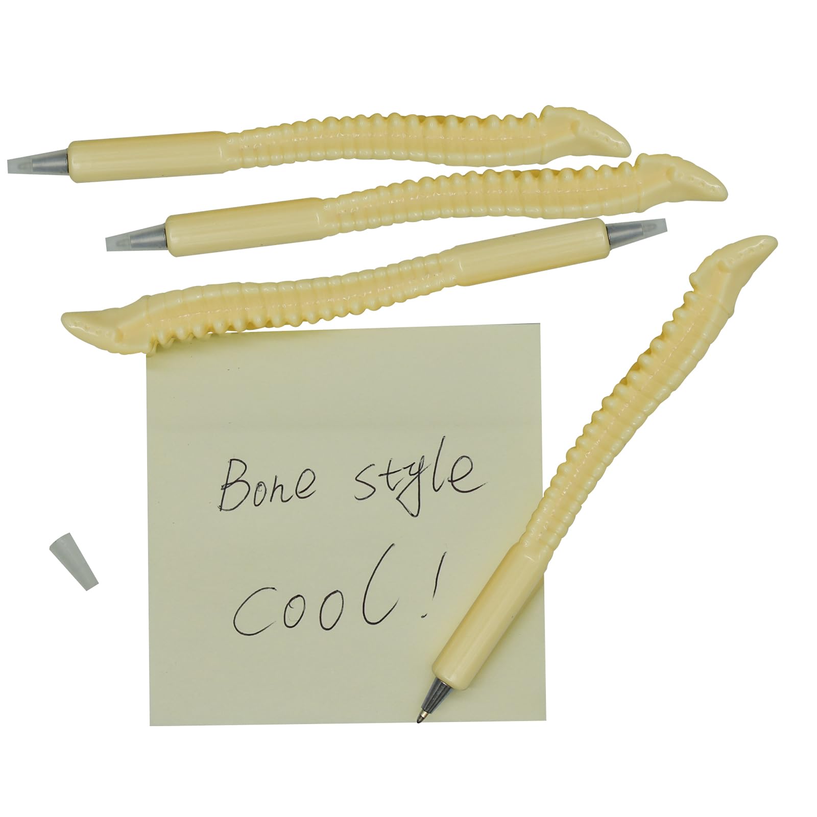 10PCS Novelty Bone Pens Spine Shape Ballpoint Pen Black Ink Pens for Doctor Nurses Present Party Favor Halloween — view 2