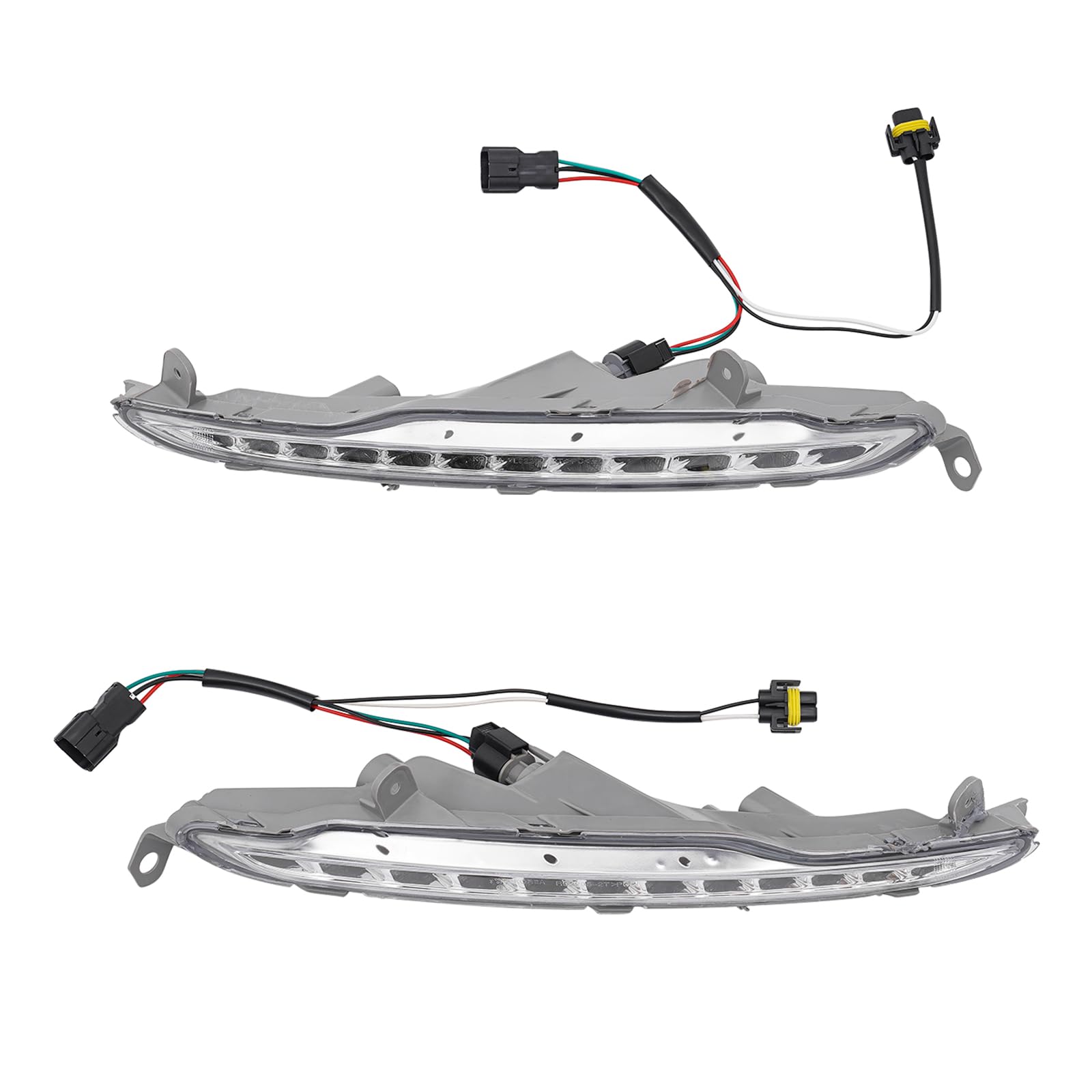 Namiose Front Bumper Driving LED Daytime Running Light Clear Lens Front Bumper Fog Light Driving Lamps Accessories for 2011-2014 K5 Optima