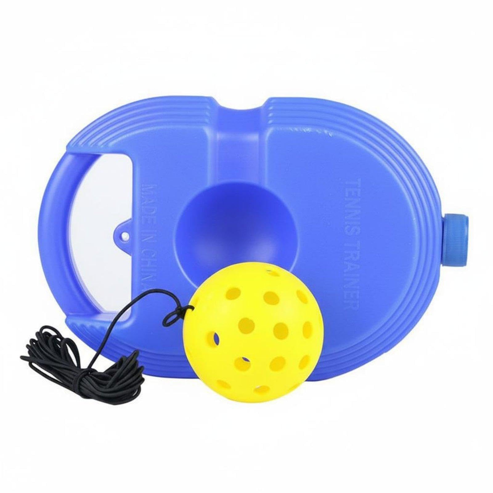 Pickleball Solo High Cord Pickleball with String Continuous Bouncing Return Training Base for Beginners, Kids, Home Use Yellow Blue Base-image-33