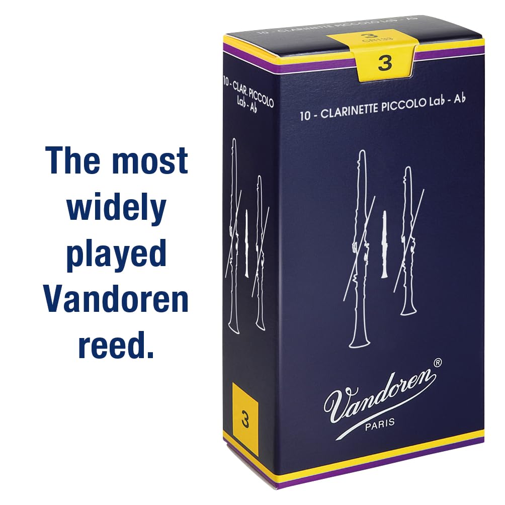 Vandoren CR133 - Caja de 10 cañas tradicional para clarinete piccolo